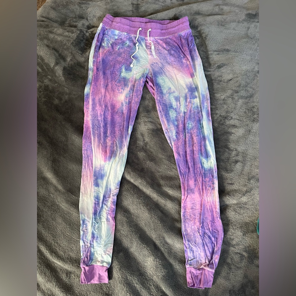 Little Sleepies Purple Watercolor Joggers